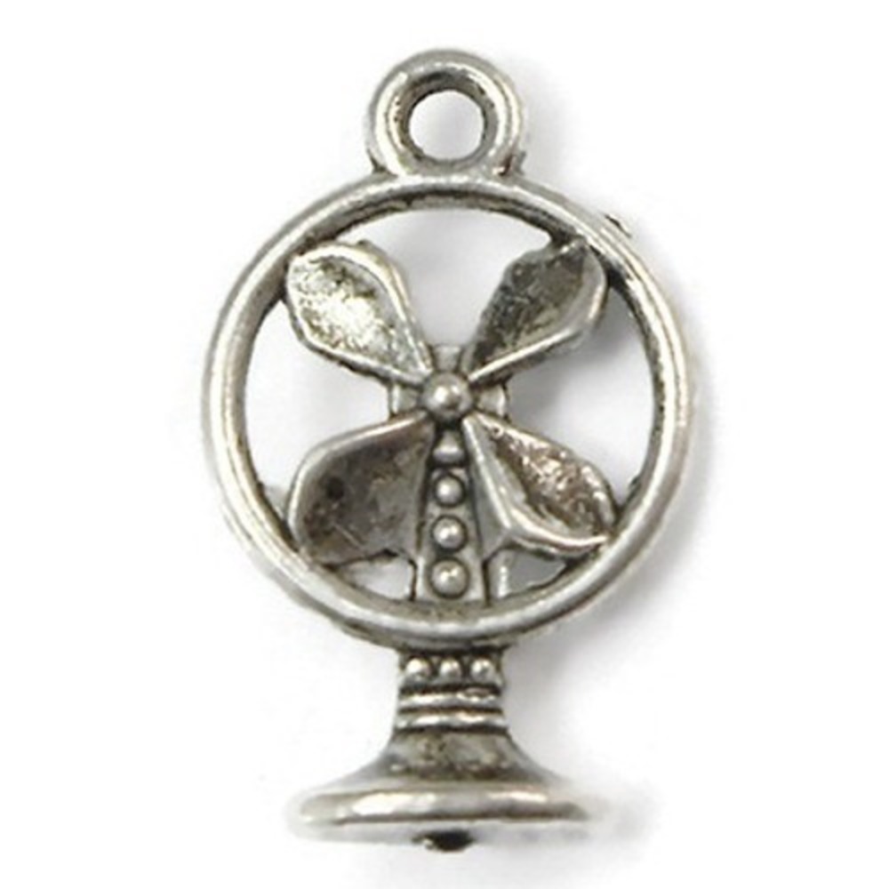 10pcs Fan Charms, summer heat, jewelry‎ making supplies